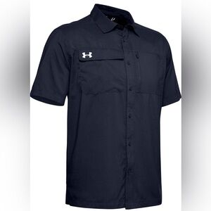 Under Armour NWOT Motivator Coach's Button Up Heat Gear S
